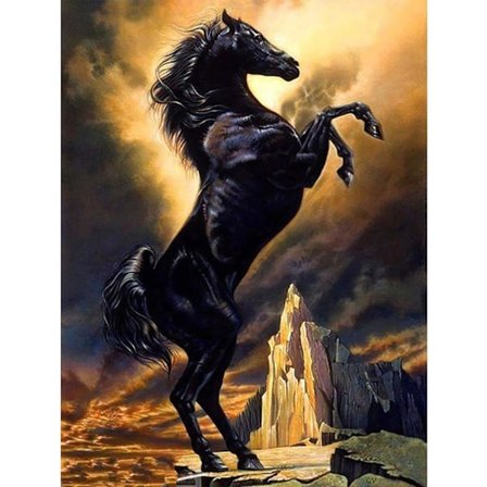 DIY Diamantmaleri Fuld Hest Bjerg, 5D Diamant Broderi Maleri Fuld Sæt Dyr Klippe Korssting Rhinesten Broderi Håndværk til Hjem Væggen