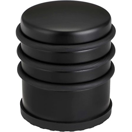 Kraftig Dørstopper for Gulv Uten Boring - Slitesterk Dørstopper i Rustfritt Stål med Sklisikker Gummi - WELLNGS