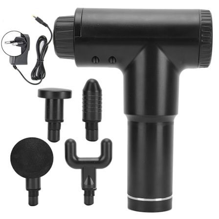 Elektrisk Fascia Massageapparat til Muskelafspænding Fitnessudstyr Massageapparat 110‐240V SortEU Stik