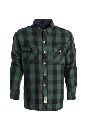 West Coast Choppers Aramid Riding Shirt Green/Black M