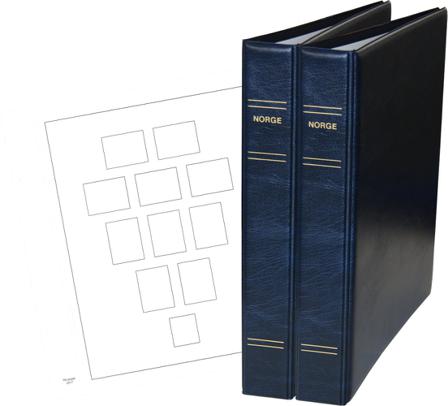 STENDER album - Norge 1855-2023 - Skruebind - Blå