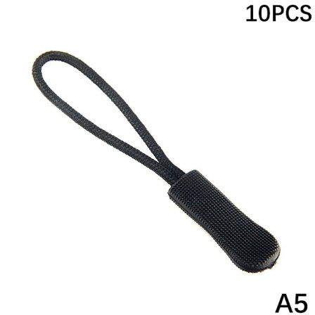 Ny 10 stk Glidelåstrekker End Fit Rope Tag Replacement Clip