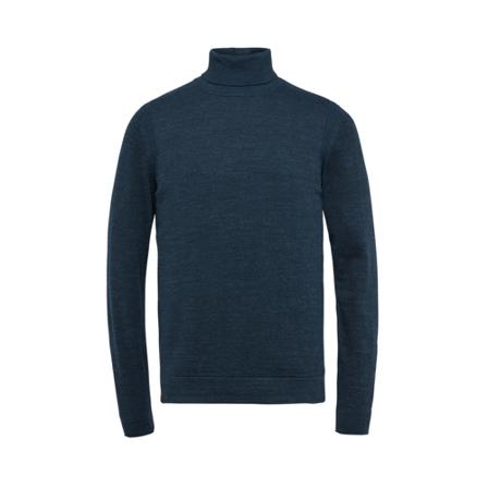 Cast Iron, Trui- CI Turtleneck Cotton Heather Plated Blauw, Heren, Maat:M