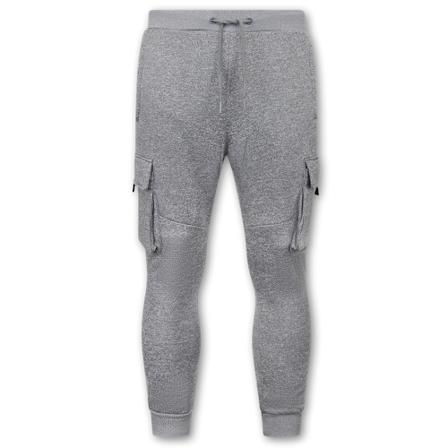 True Rise - Joggingbyxor - Grå - Herr - Storlek: L, Herr, Storlek: L