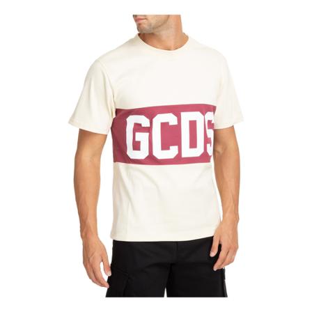 Gcds men's short sleeve t-shirt crew neckline jumper Band Logo inbo, Herre T-shirts