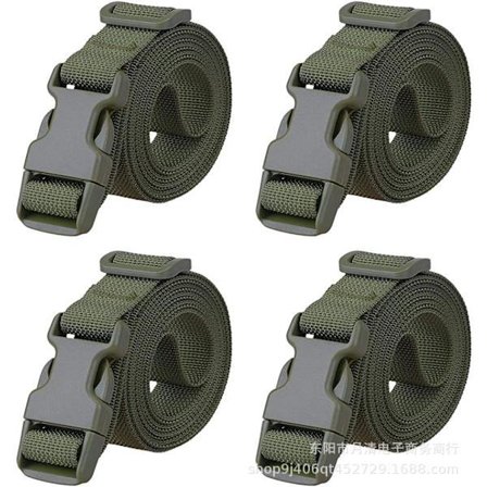 4 kpl säädettäviä reppuhihnoja matkatarvikkeet laukun olkahihnat raskaat rahtihihnat vihreä 2,5 cm*100 cm