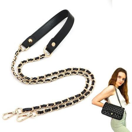 Kæde til skuldertaske, skulderrem til metaltaske, metalkæde, skulderrem til tasker, 120 cm, til skuldertasker