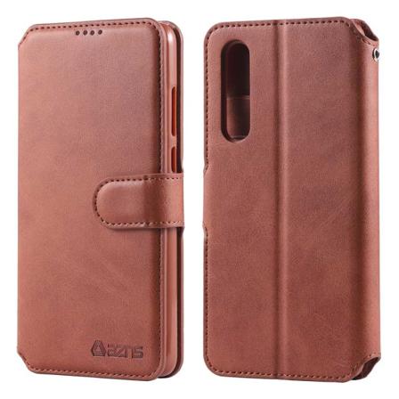 Elegant Smart Plånboksfodral - Huawei P30 Brun