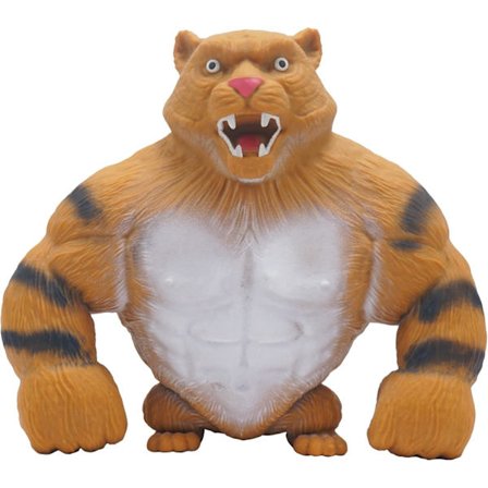 Tiger Toys, Rolig Stretch Tiger Leksak för Barn och Vuxna, Kläm Stress Tiger