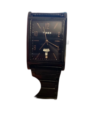 Svart Timex klocka