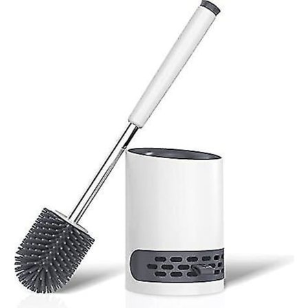 Silikon Toiletbørsteholder Badeværelsesrengøring Fleksibel Børste