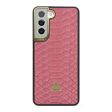 Naive Samsung Galaxy S21 Plus Skal - Pink Snake