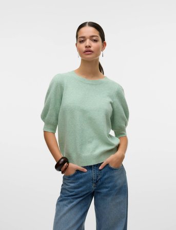 Vero Moda Vmdoffy 2/4 O-Neck Pullover Ga Noos - Green - XS