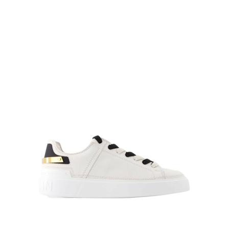 Balmain B Court Sneakers in White Leather , Wit , Dames , Maat: 36 EU