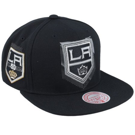 Mitchell & Ness - NHL Svart snapback Keps - Los Angeles Kings Big Face 7.0 Vintage Black Snapback @ Hatstore