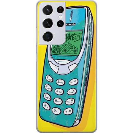 Kompatibelt Mobilskal till Samsung Samsung Galaxy S21 Ultra 5G Nokia 3310, Snake 2