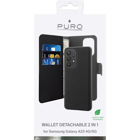 Samsung Galaxy A23 4G/5G wallet, detachable, Black