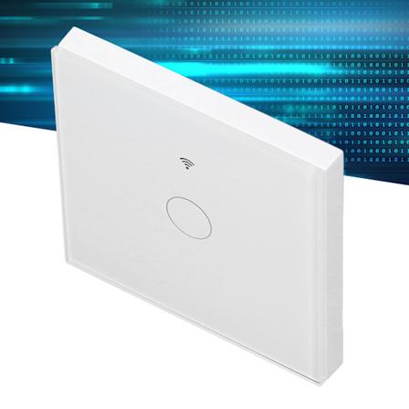 Smart Touch Switch Vægpaneel RF Fjernbetjening 1 Pol Ikke Neutral Tråd Nødvendig RF433