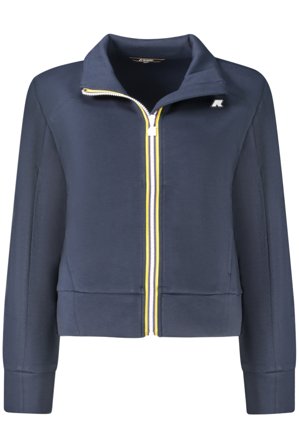 K-way Felpa Con Zip Donna Blu