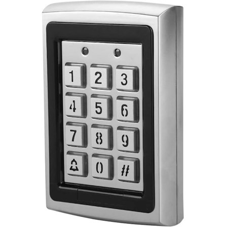 125KHz Kode Tastatur, Digital Gate Adgangskontrol Tastatur Metal med RFID Tastatur Digitalt Tastatur Sikkerhedstastatur med Overlegen Adgangskode