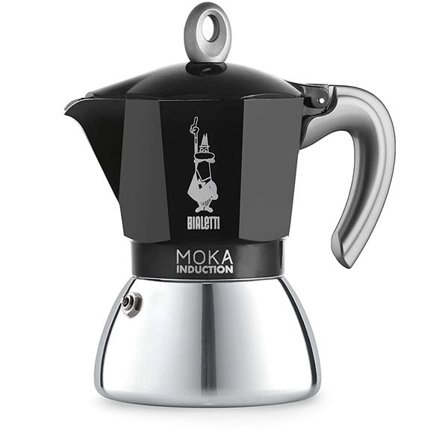 Bialetti Moka Induksjon 6 Kopper – Kaffekoker for Induksjon, 240 ml