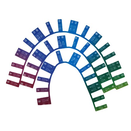 Silikone Klaver Klistermærke - 88 Tangenter, Farverig Klaver Nodelære Klistermærke til Begyndere, Aftagelig Klaver Klistermærke til Klaverøvelse