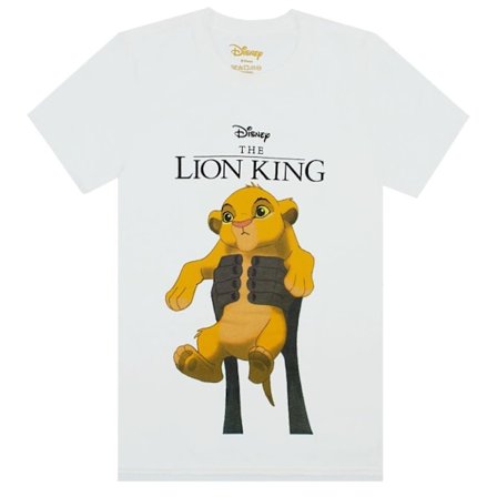 The Lion King Dam/Damer Cirkel Av Livet Simba T-Shirt L Vit