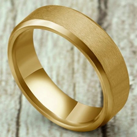 Ring Herr 2023 Mode Titan Stål Svart Klassisk Ring För Herr Bröllopsringar Mansmycken