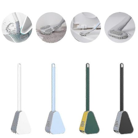 Toiletbørste - monteret blød gummi -d Silic toiletbørste toilet H badetilbehør