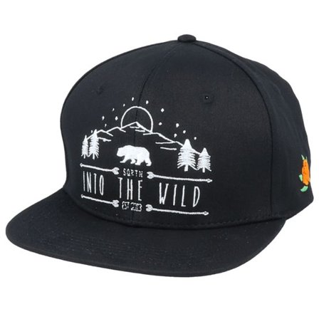 SQRTN - Svart snapback Keps - Into The Wild Black Snapback @ Hatstore