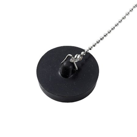 Universal badekarpropp [2 stk], vaskpropp med 50 cm kjede