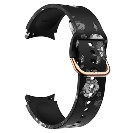 Mönstrad silikonrem med spänne för Samsung Galaxy Watch4 Classic 42/46mm/Active 40/44mm