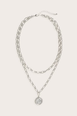 Kappahl | Kaulakoru kahdella ketjulla Hopea ONE SIZE | Hopea