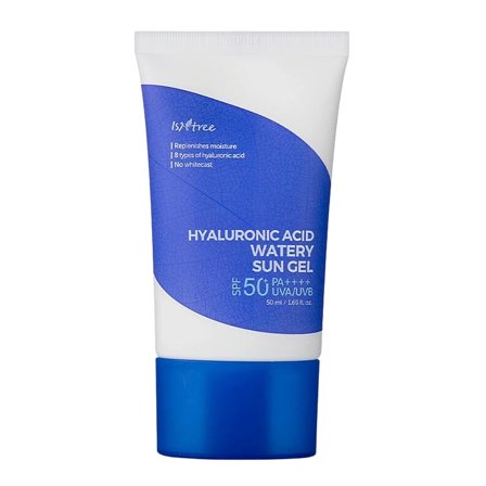 Isntree Hyaluronic Acid Watery Sun Gel SPF 50 50 ml, Skincare, Solcreme, Solcreme Til Ansigtet
