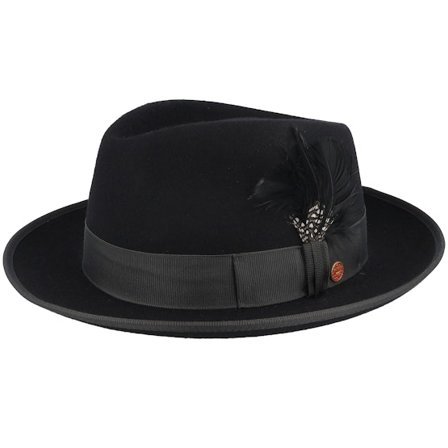 Mayser - Nero fedora Cappello - Jannes Wool Black Fedora @ Hatstore