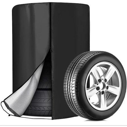 Dekktrekk med glidelås 73x110cm 420D svart oppbevaringspose for bil lastebil campingvogn tilhengerdekk 1 stk