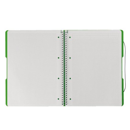 HERLITZ Spiralblock "to go" PP-Cover A4 80 Bl. opak apfel