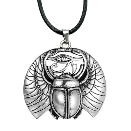 Halsband Horus Eye Of Ra Egyptisk Skyddsamulett Skarabé Udjat
