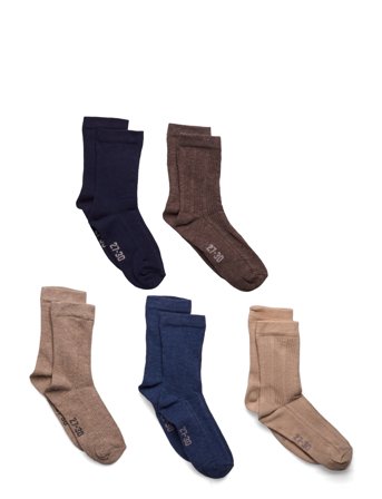 Minymo | Socks W. Knit (5-Pack) | 15 8
