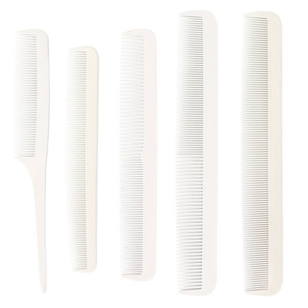 5-delad hårkamset - Hemmasalong - Bärbar kam för att reda ut håret - Frisörkam - Svanskam - Stylingverktyg för män och kvinnor