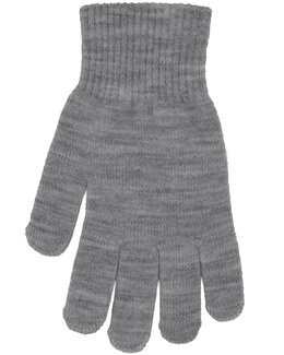 Strikket fingervante Grå - Åshild
