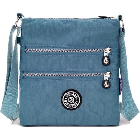 Damväska, Lätt Axelväska, Vattentät Messenger Bag, Reseväska, Fritidsväska, Modeväska för Sport, Blå 4