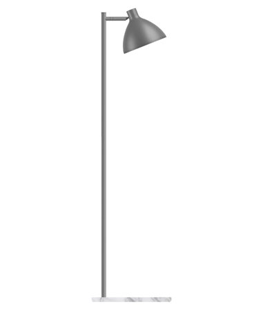 Westal Ark Micro Standardlampe GU10, uten lyskilde Alugrå/marmor, Belysning