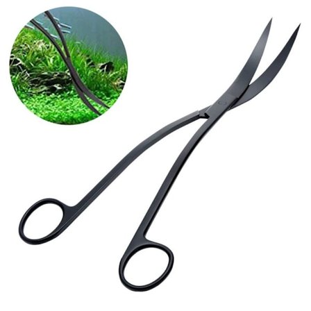 Akvarium Terrarium Saks Karbonisert Rustfritt Stål Svart