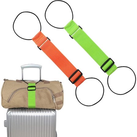 2 stk Elastiske Festestropper for Bagasje, Justerbare Bagasjeremmer for Kofferter, Fest Vesker, Bærbar Reisekoffert Tilbehør