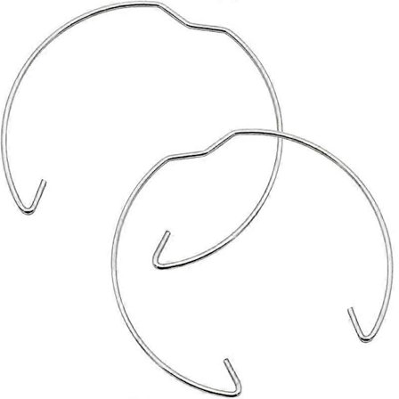 Pakke med 30 GU10 MR16 Fjederringe Klips 50mm Diameter Nedhængt LED Spot Halogen Lampeholdere-hy