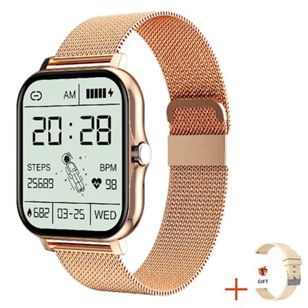 Smartwatch för män och kvinnor Fitness Bluetooth Samtal Anslutna klockor Vattentät Smartwatch för män för Android IOS Reloje Inteligente