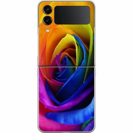Samsung Galaxy Z Flip4 Premium Skal Rainbow Rose