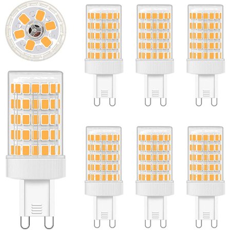 G9 LED 10W, G9 LED-pærer Varmhvit 2700K AC 220V 6-pakning