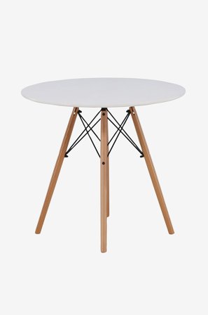 Venture Home - Spisebord Danburi, diameter: 60 - Hvit - Spisebord - Fra Homeroom